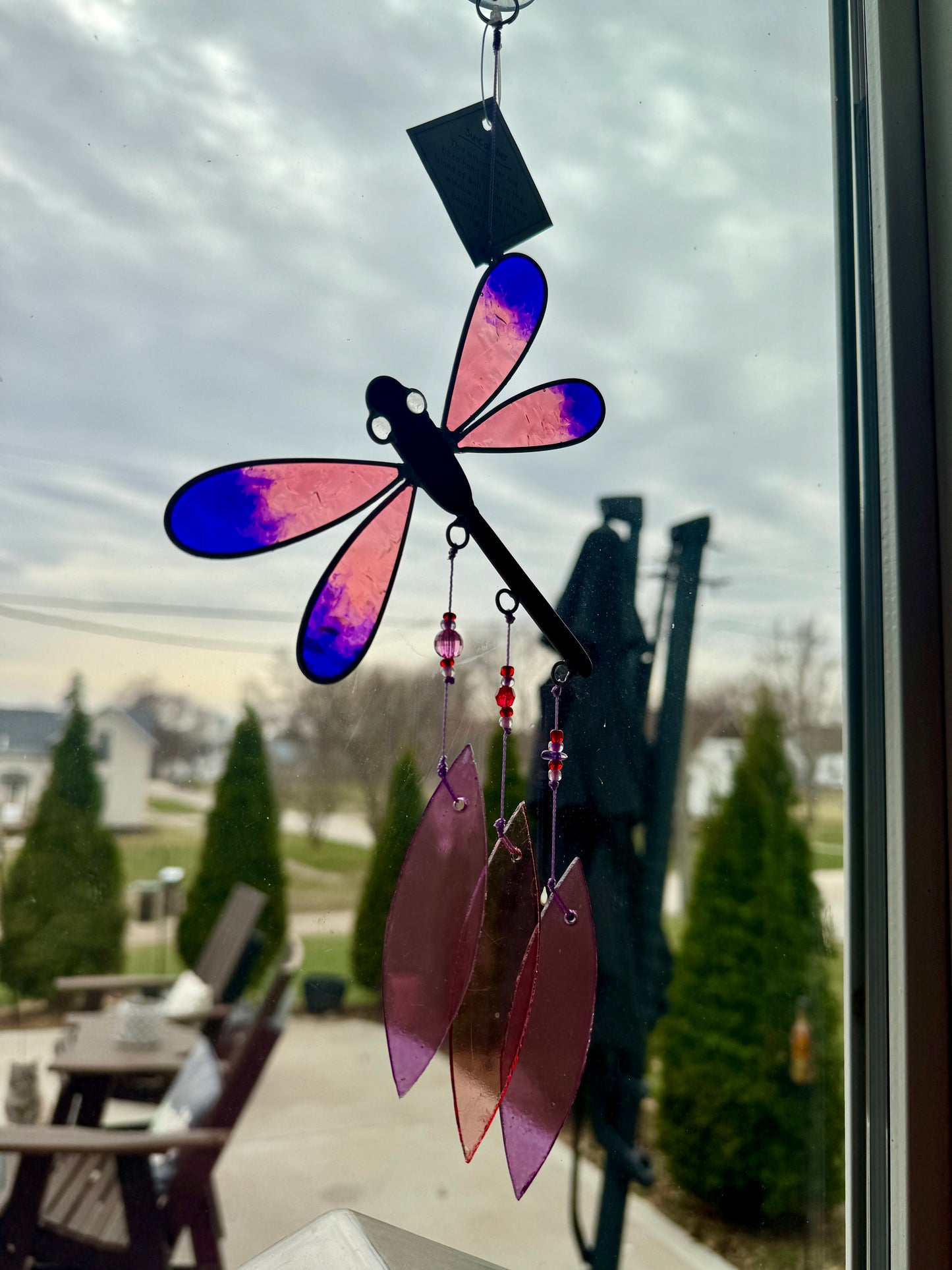 Purple Dragonfly Suncatcher