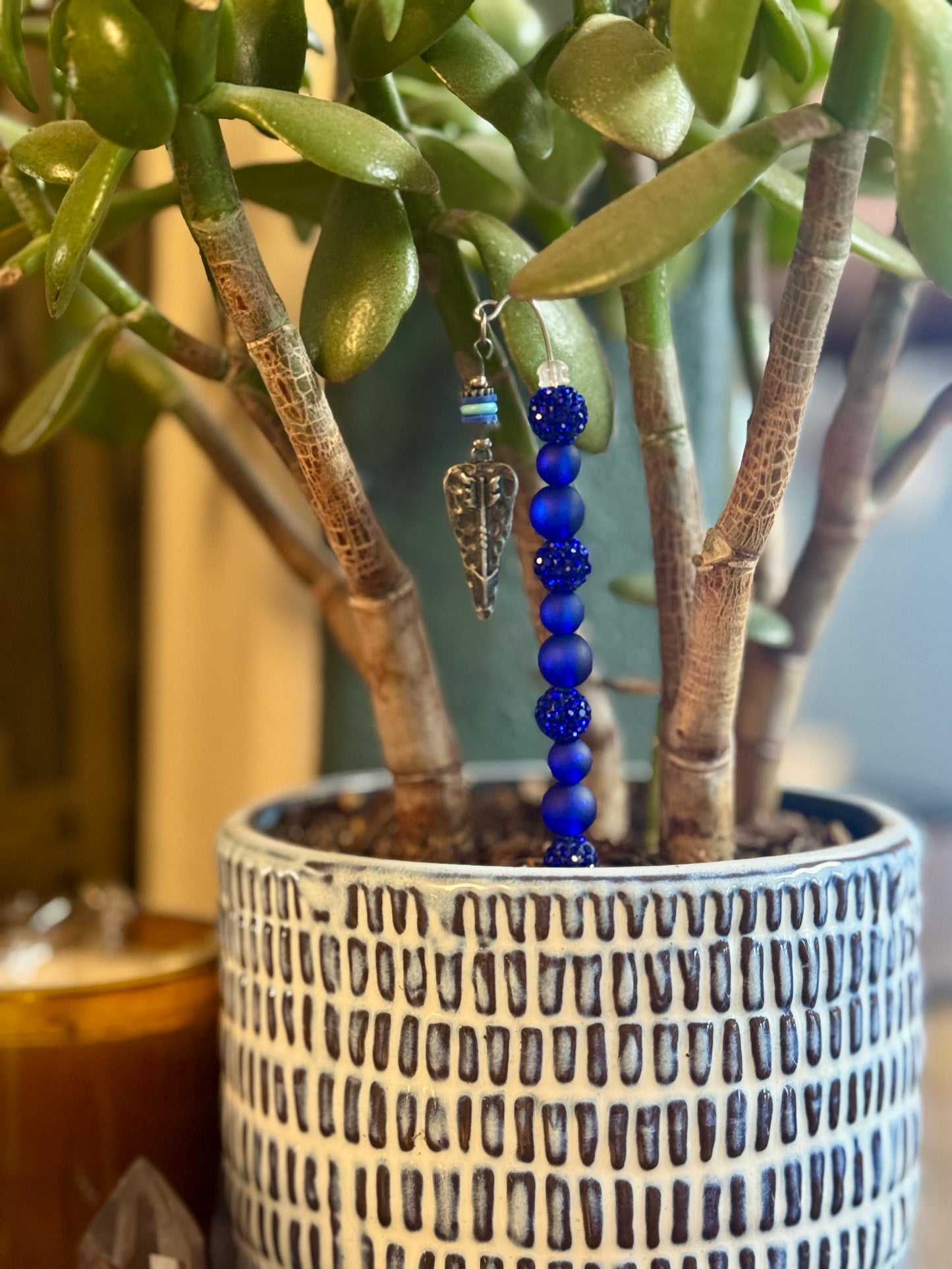 π Blue Moon Plant Charm