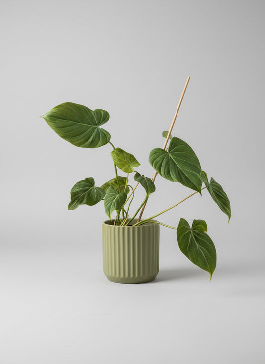 Green Ceramic Planter