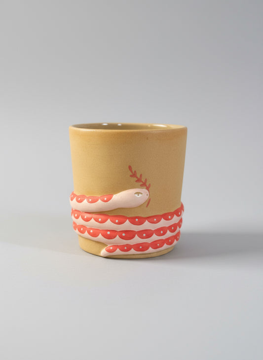 Serpent Ceramic Planter (5” x 5”) 🐍