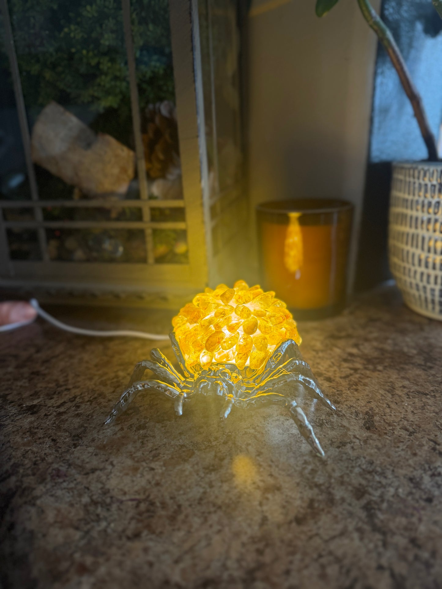 Crystal Spider Lamp