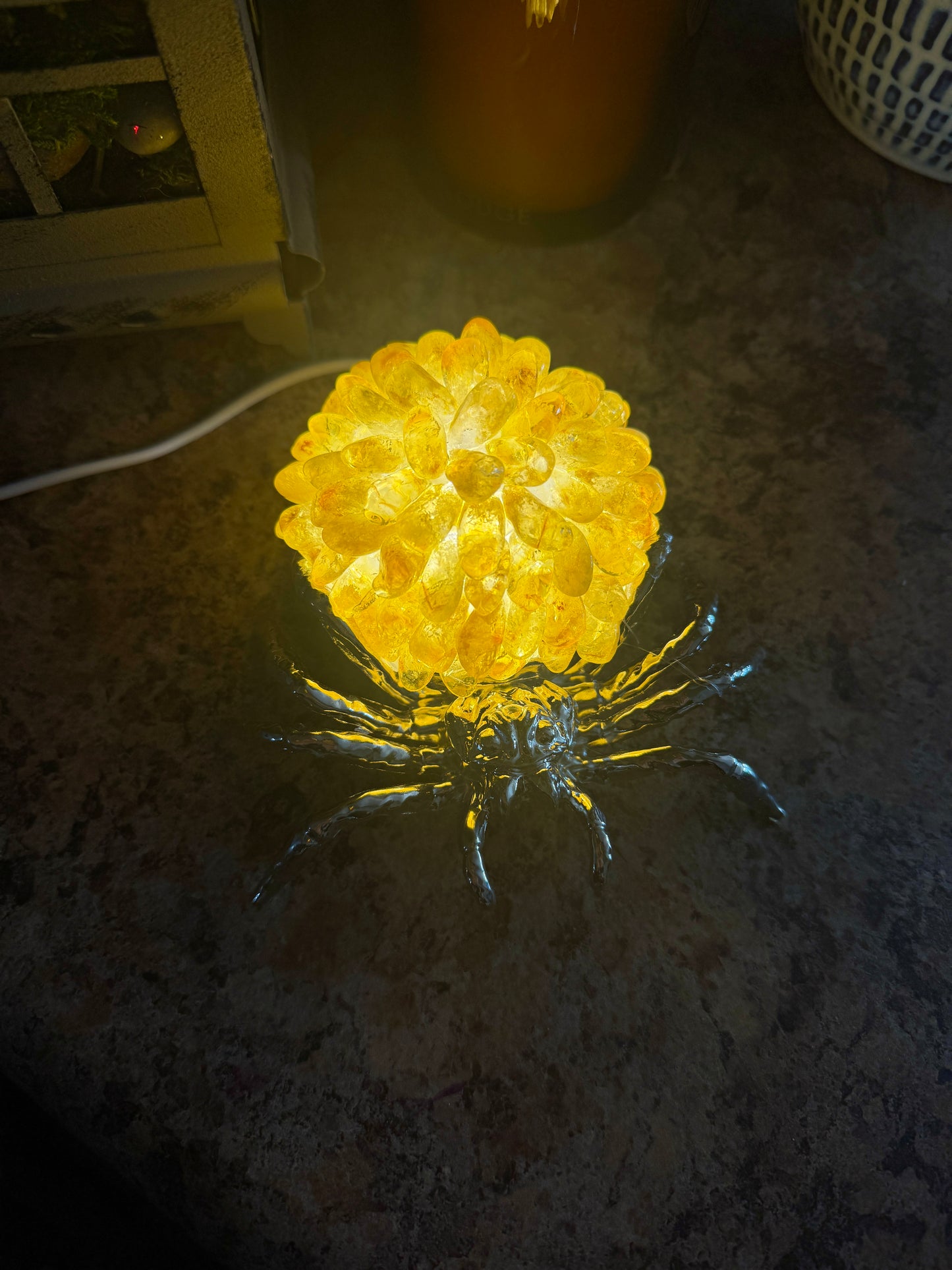 Crystal Spider Lamp