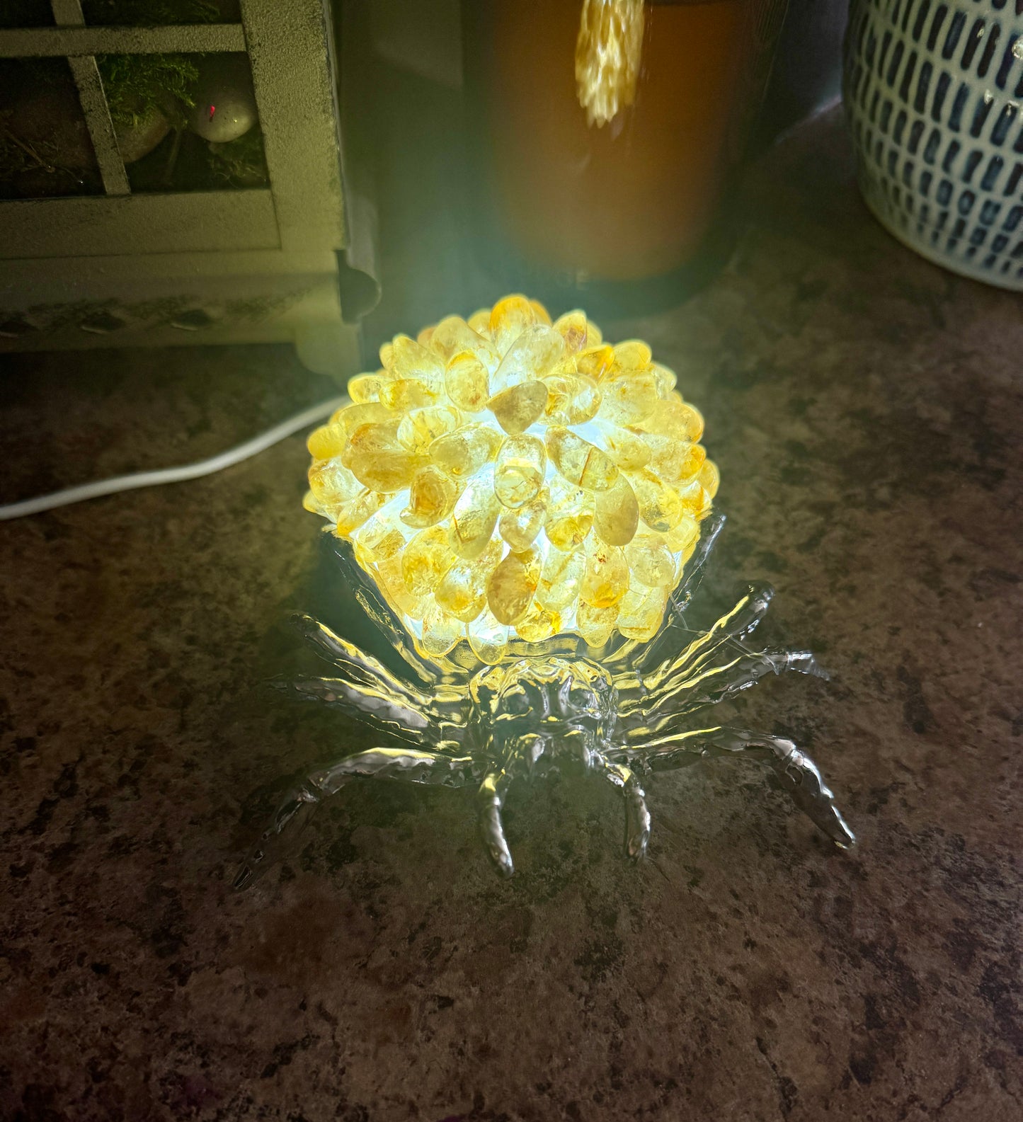 Crystal Spider Lamp