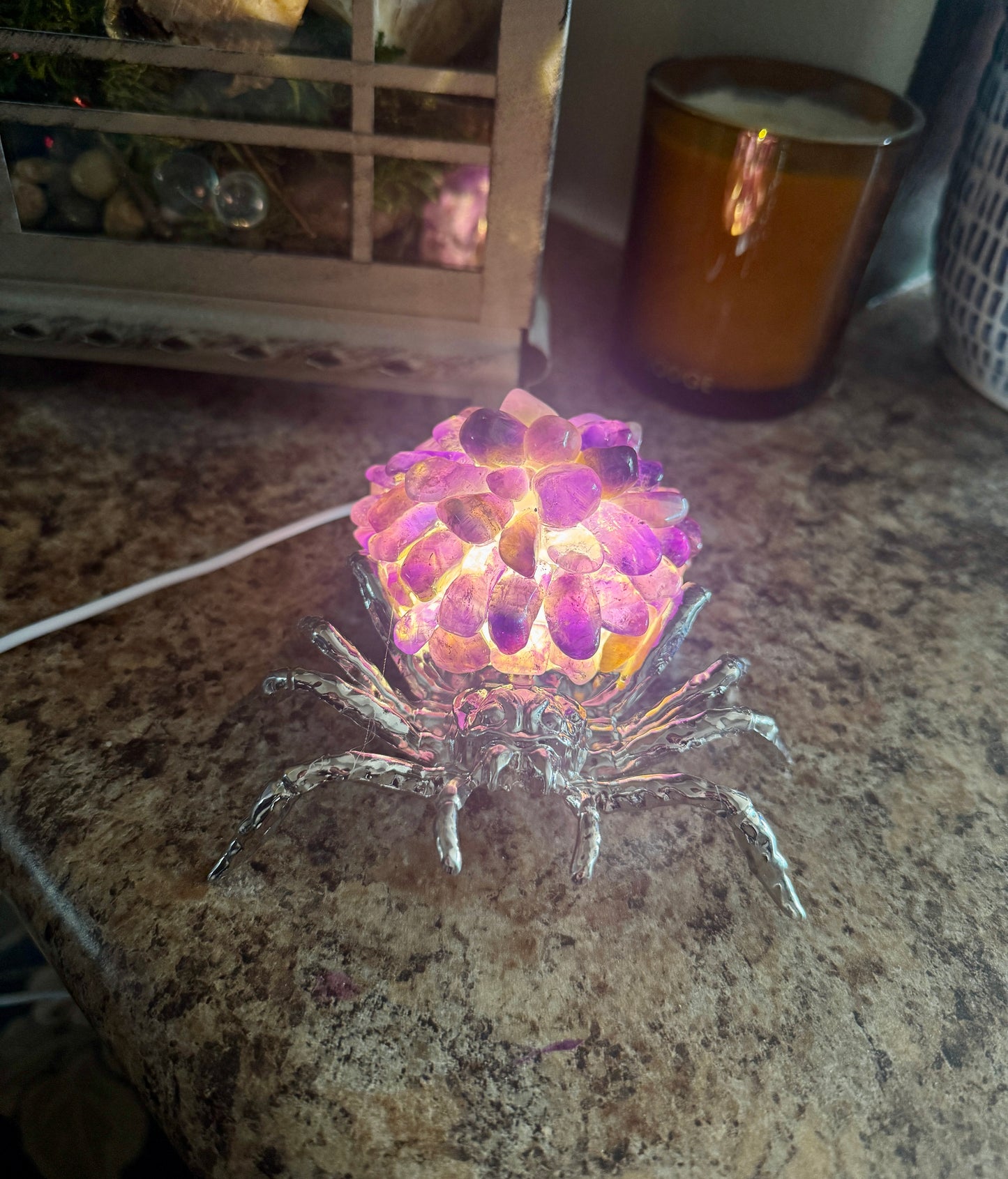 Crystal Spider Lamp