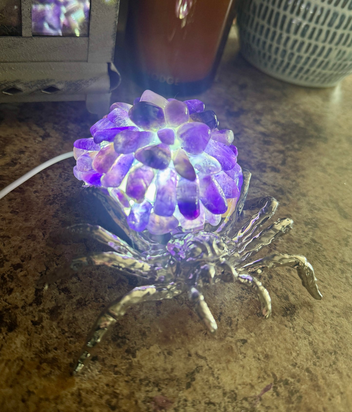 Crystal Spider Lamp