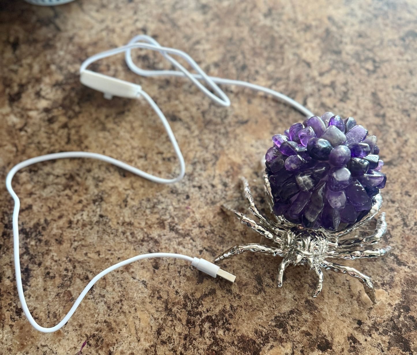 Crystal Spider Lamp