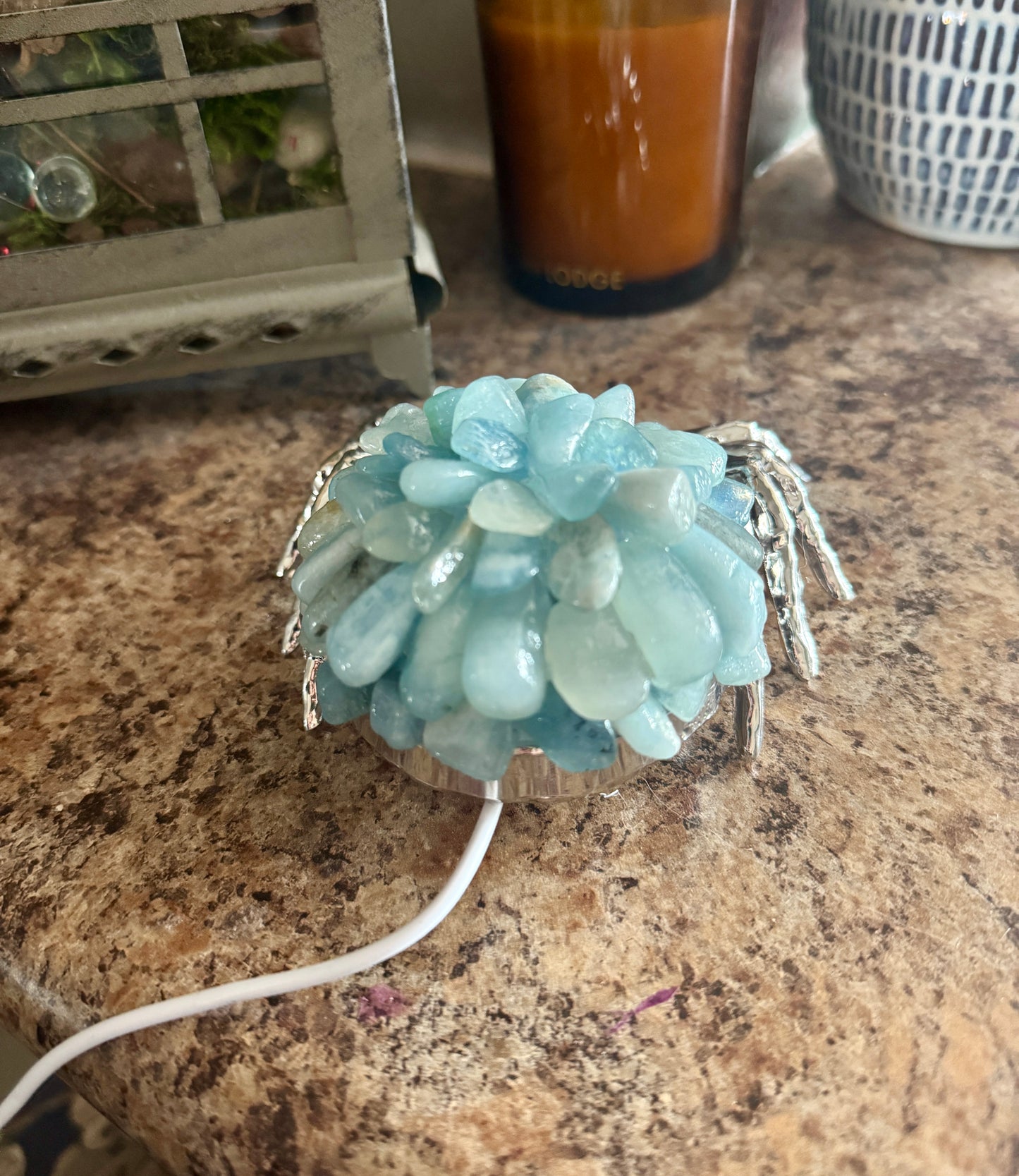 Crystal Spider Lamp
