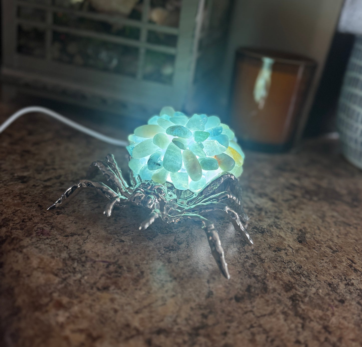 Crystal Spider Lamp