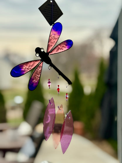 Purple Dragonfly Suncatcher