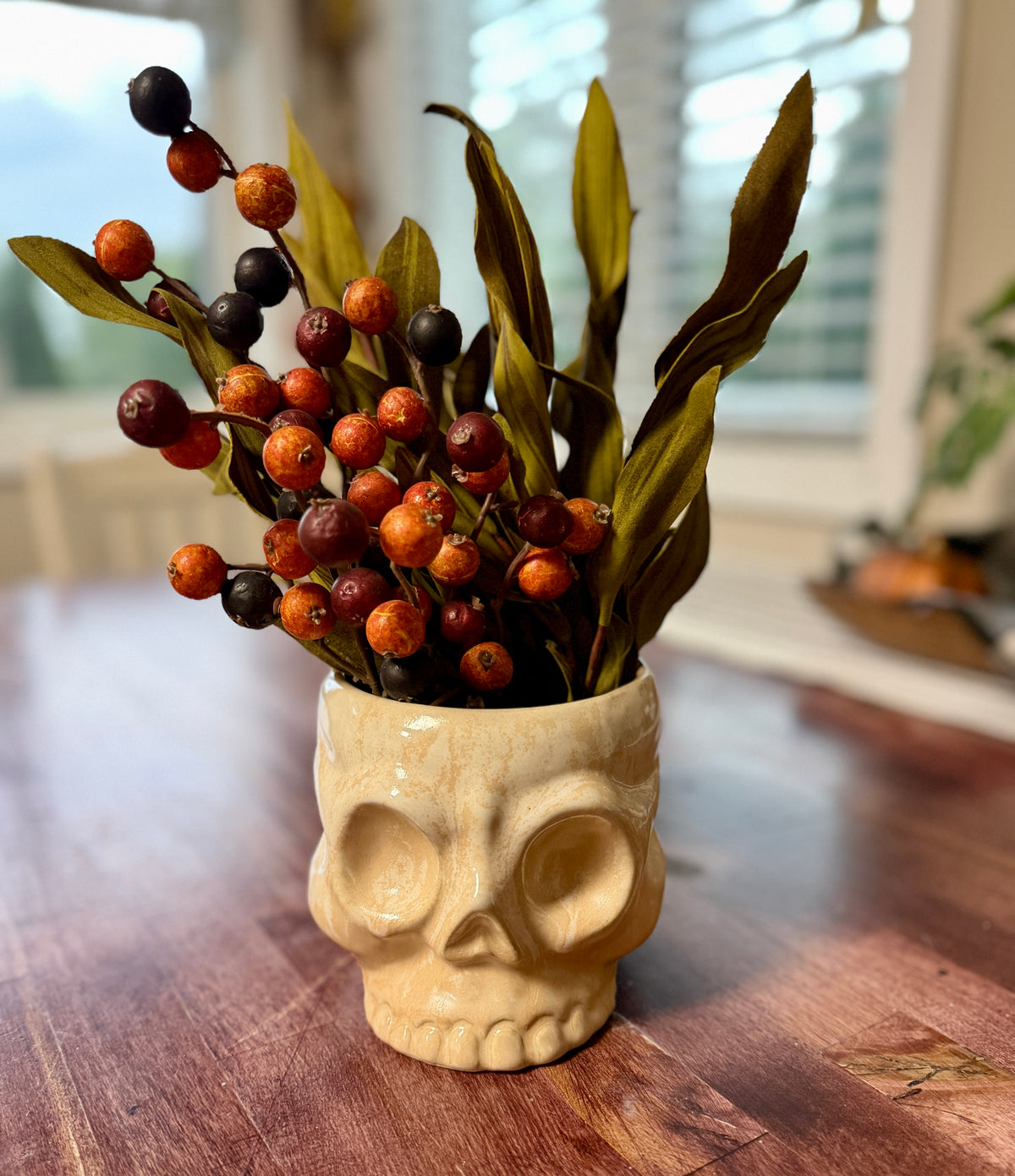 Ceramic Skull Pot