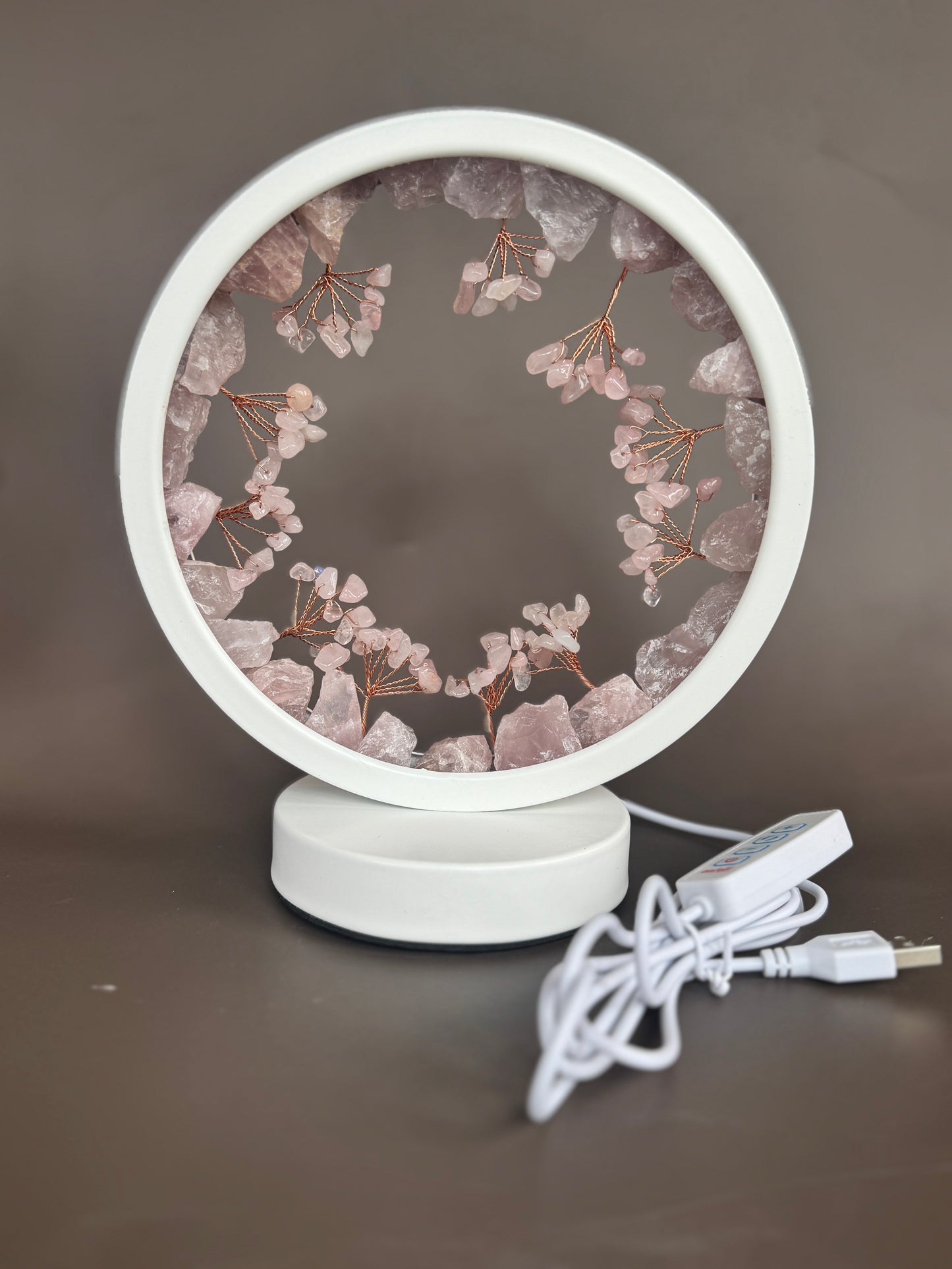 Round Gemstone Lamp