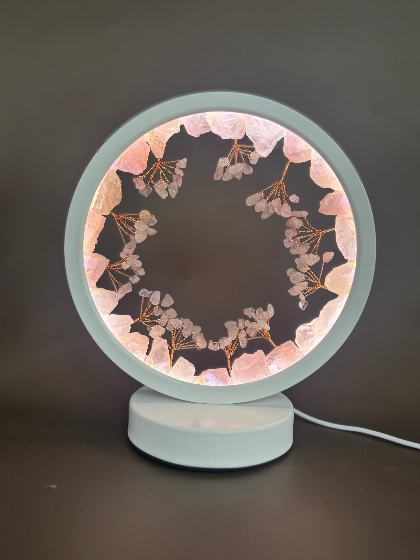 Round Gemstone Lamp
