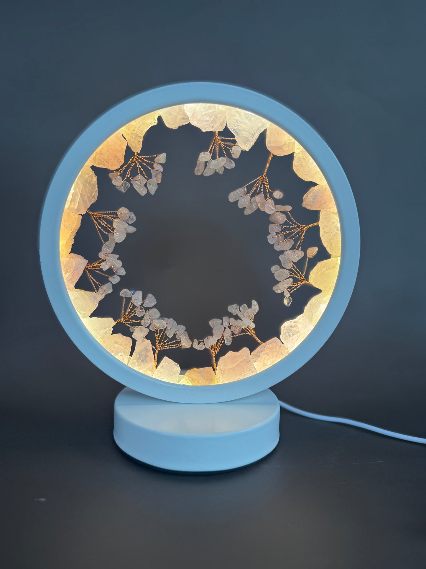 Round Gemstone Lamp