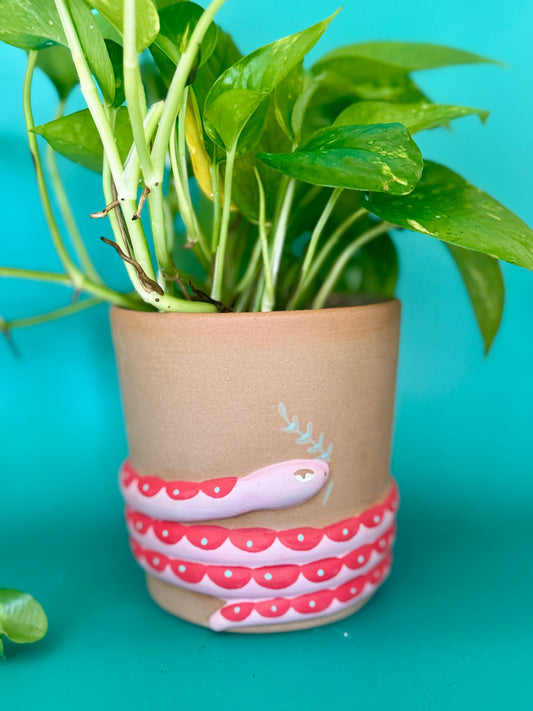 Serpent Pot with Global Green Pothos