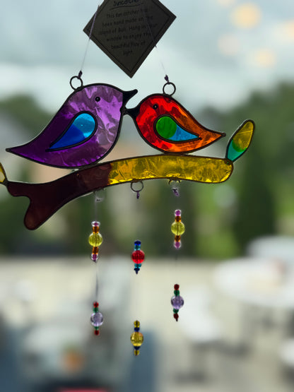 Lovebirds Suncatcher
