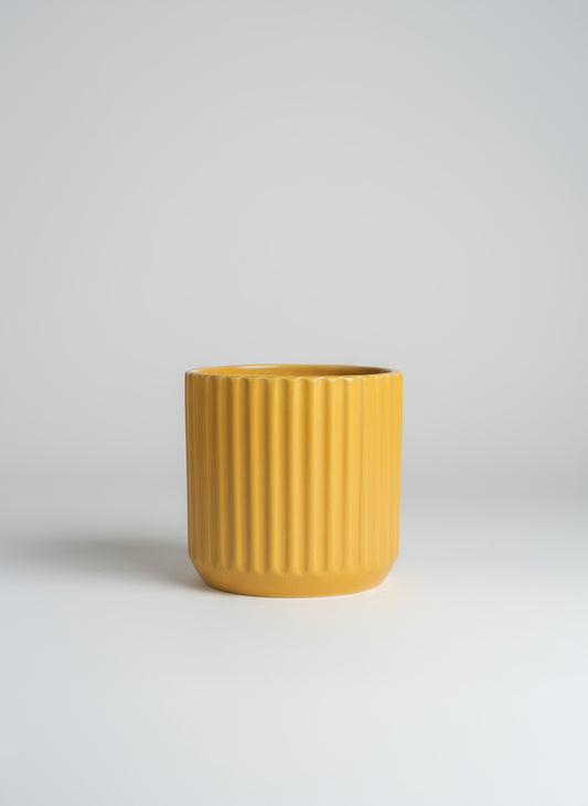 Yellow Ceramic Planter