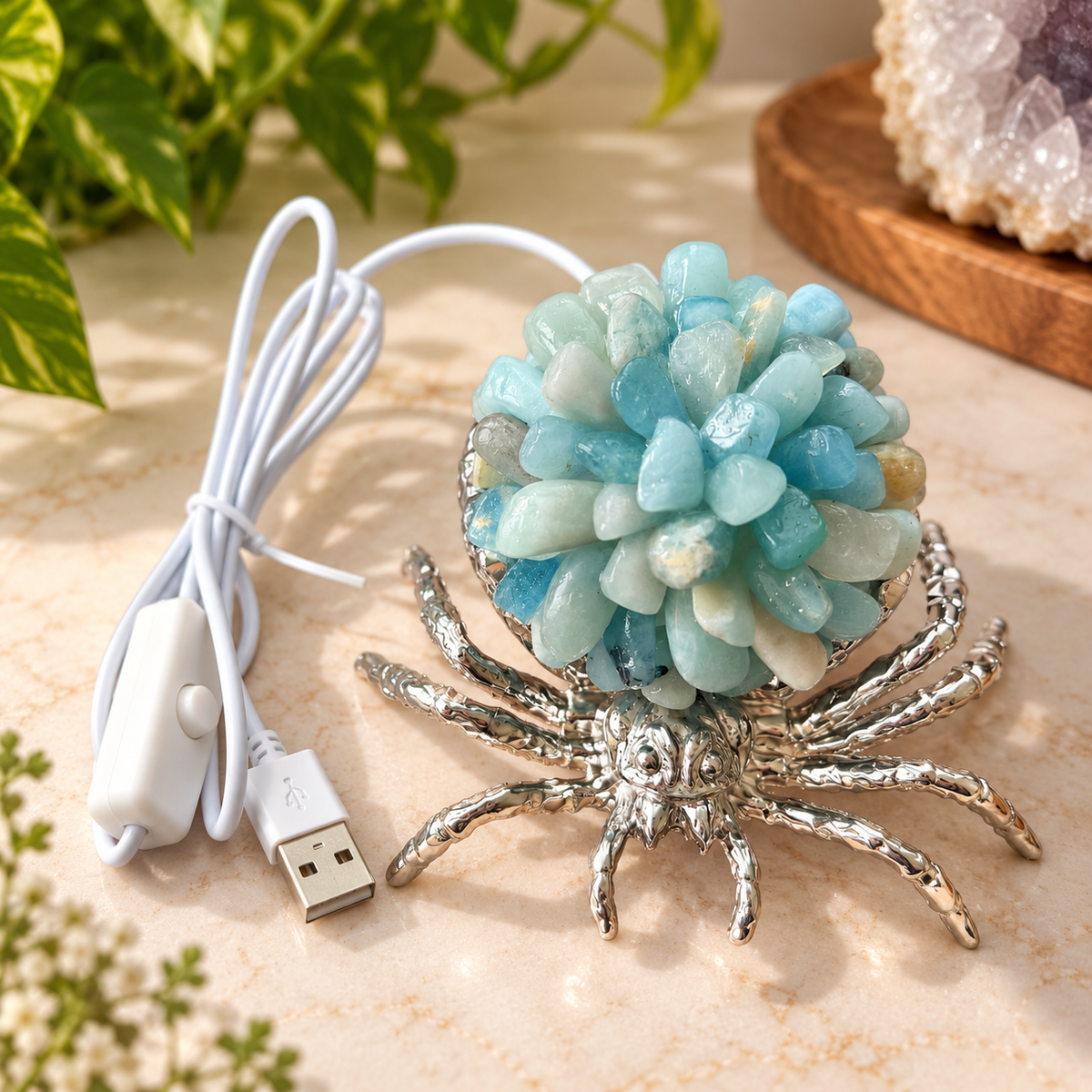 Crystal Spider Lamp