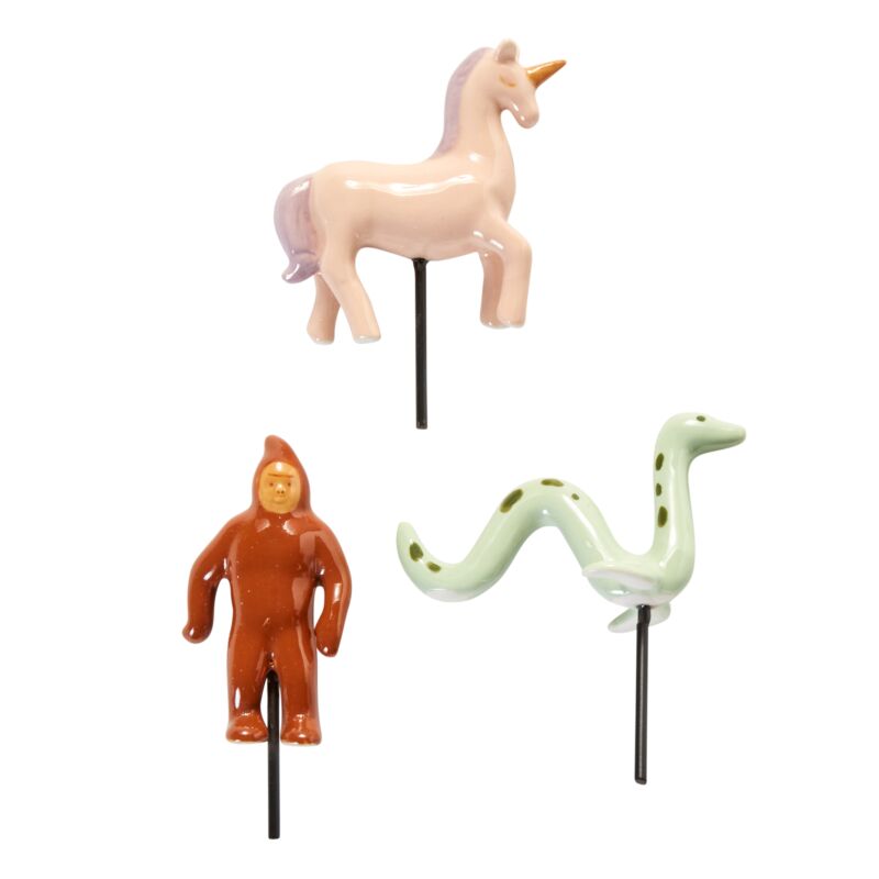 Mythical Creatures Plant Sticks Set of 3