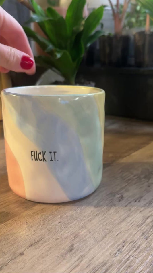 Fuck It Ceramic Planter