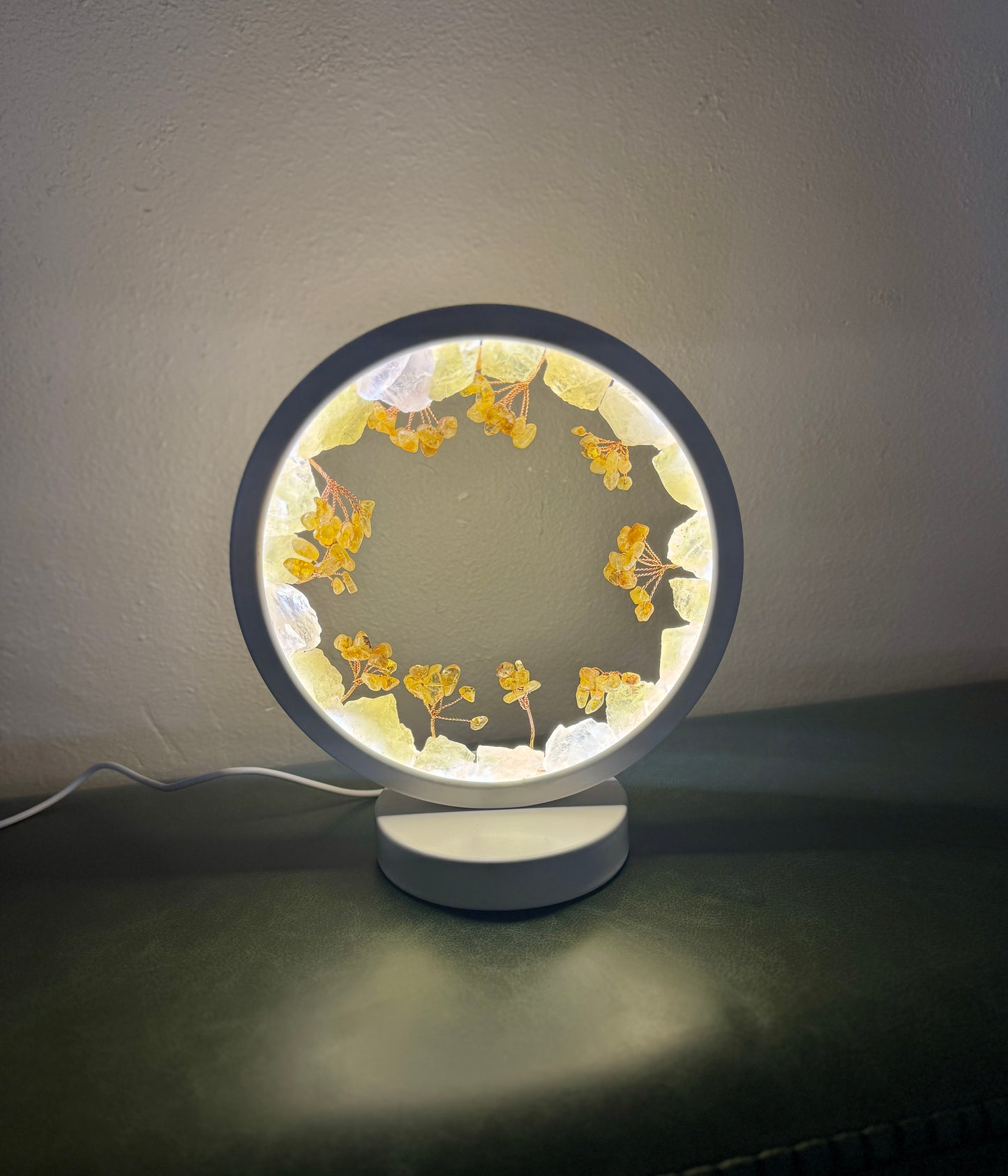 Round Gemstone Lamp