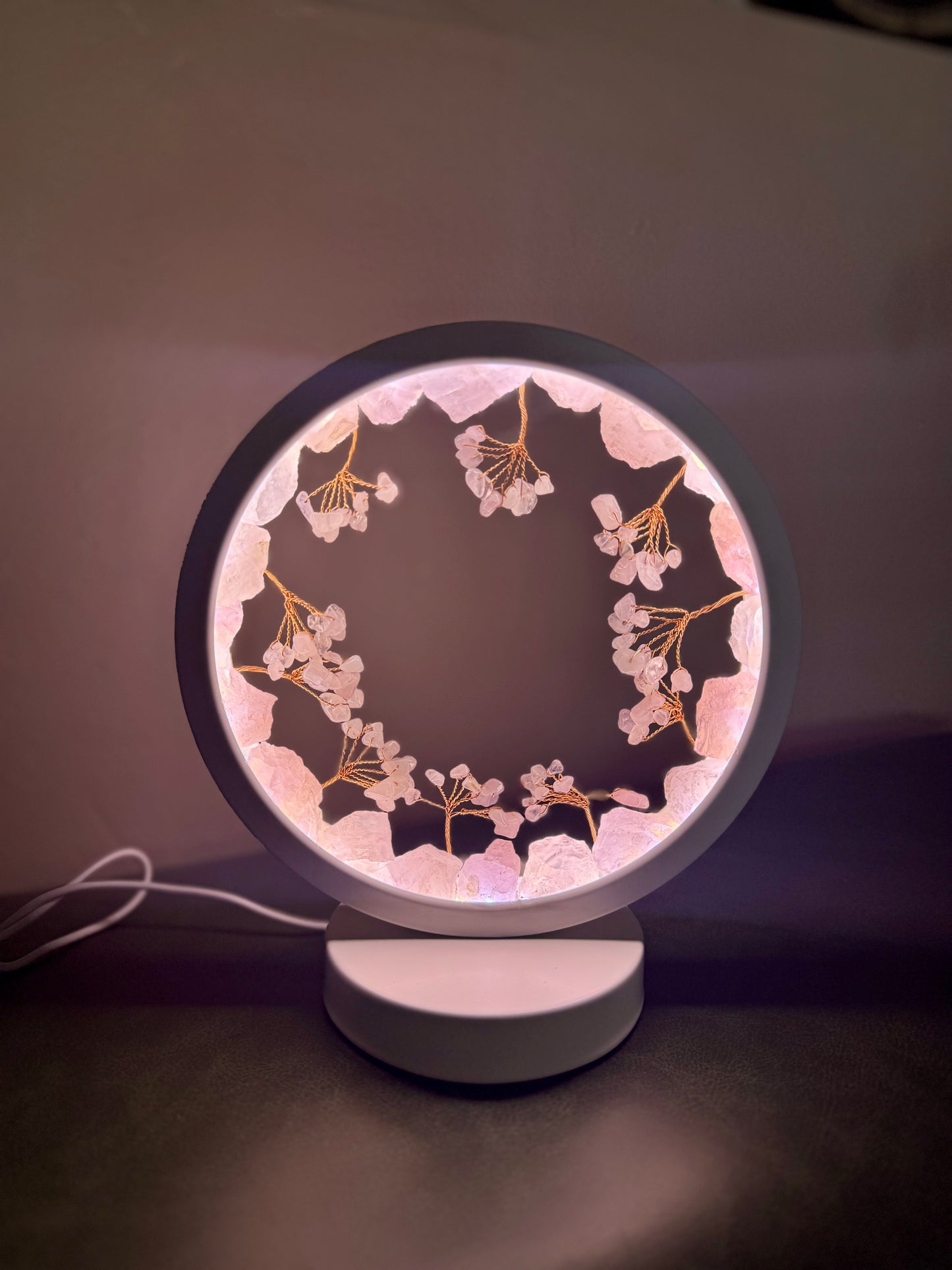 Round Gemstone Lamp