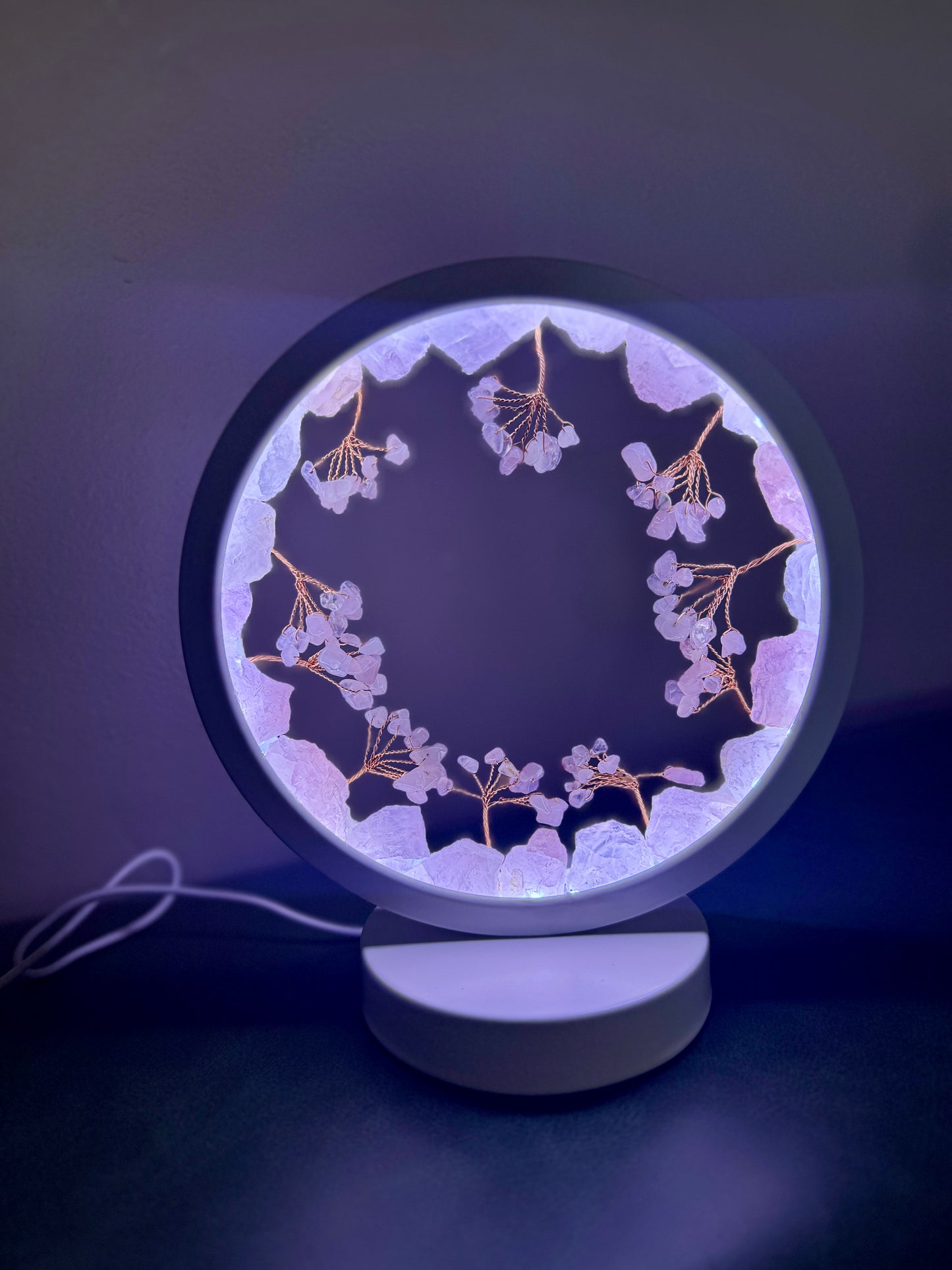 Round Gemstone Lamp