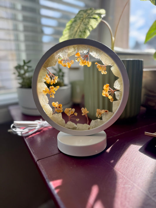 Round Gemstone Lamp