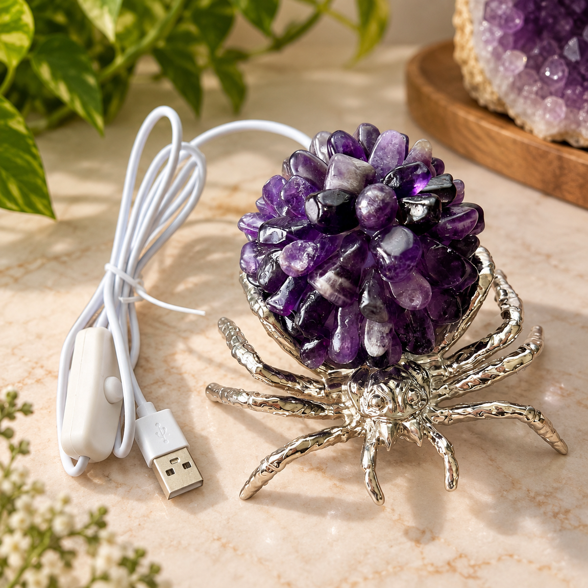 Crystal Spider Lamp