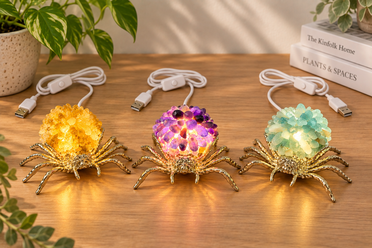 Crystal Spider Lamp